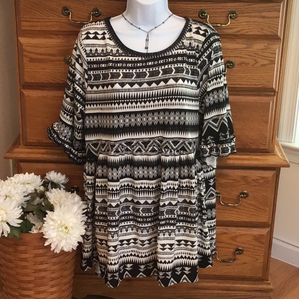 2X Babydoll Hi Lo Tunic NWT